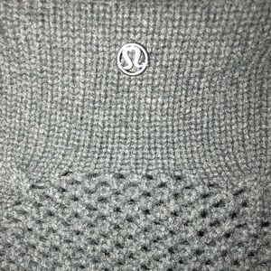 Charcoal gray lululemon crop sweater